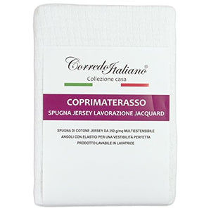 Corredo Italiano coprimaterasso in Spugna multiestensibile Linea Cp30 - Disponibile in Varie Misure (125_x_200_cm)