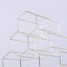 Ferro Wine Rack a Nido d'Ape Contenere 6 Bottiglie per la casa Cucine Forniture Creativo Hexagon Bottle Holder Stand