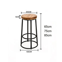 ZHJING Seggiola da Bar Sgabello Alto, Creativo Sgabello Bar, Simple Casual Dining Chair Alta Sgabello Sedia Sedia Anteriore (Color : B, Size : 75CM)