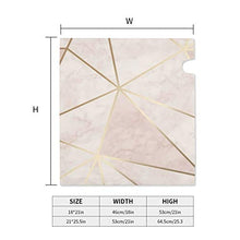 Zara Shimmer Metallic Soft Pink Gold - Copertura magnetica per cassetta postale per giardino, giardino, cortile, dimensioni standard, 53 x 45 cm