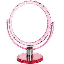 WWEIWU Pulito e luminoso Specchio per il trucco Zoom Zoom ad alta definizione DOWDED Desktop Specchio Specchio portatile Specchio portatile Trasparente Specchio Diamond Diamond Heart of Beautiful e Pr