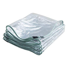 DLMSDG Telone in Vetro Trasparente, Vetro Trasparente Incatramata, Addensato Materiale Impermeabile Resistenza al Gelo Asola Zincata, Antigelo, Pieghevole, per Interni Ed Esterni(3x4m(9.8x13.1 ft))
