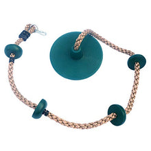 ROSEBEAR Altalene di Corda da Arrampicata Esterna Scala di Corda per Sedile Altalena a Disco in Plastica Accessori Altalena per Giochi (Verde)