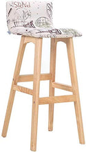 XHCP Mobili per Soggiorno Sgabelli Sgabelli da Bar in Legno Sedie da Pranzo Imbottite con Schienale ergonomico Sgabelli da Bar per Cucina/Pub | Gambe Sgabello Naturale/Nero | Copris