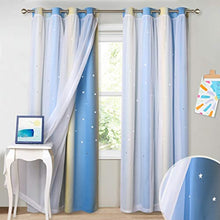 Doppio Strati Esterni Tende a Stella Impermeabile Gommmet Top Fashion Design Tenda Drappo per Il Patio Yard Garden Beach Tende da Esterno (Color : 2, Size : Grommet)
