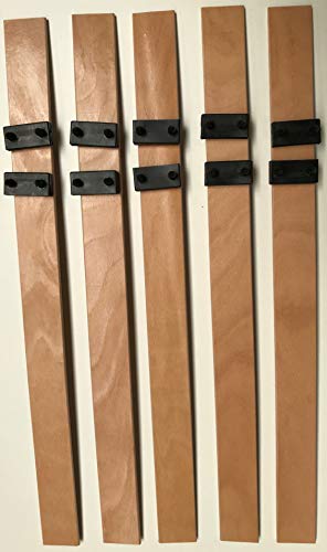 SCM Créations - Set di 5 560/53/8 56 cm con 10 punte per clic clac bz rete telaio a doghe in legno, 56 x 5,3 cm