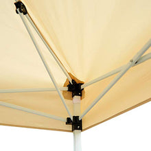 Outsunny Gazebo Impermeabile Pareti Rimovibili con Borsa di Trasporto da Giardino Acciaio, Oxford 3x3m Crema