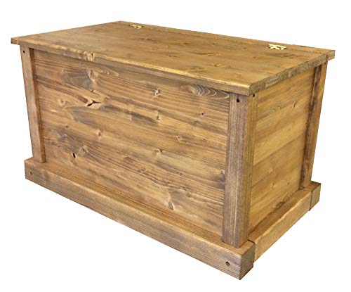 TOTAL WOOD 2012 Cassapanca Baule Contenitore in Legno 70x40x40 cm impregnata Noce Scuro Anche su Misura