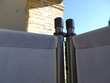 QUICK STAR Paravento da Giardino 220 x 165 cm 4 parti pieghevole Divisorio in Tessuto Protezione della Privacy Grigio