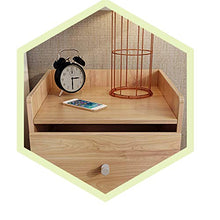 XiuHUa Comodino Comodino Semplice Comodino con Doppio cassetto Comodino Semplice Comodino per Camera da Letto Armadio per ripostiglio Colore del Legno Mobili da Camera da Letto