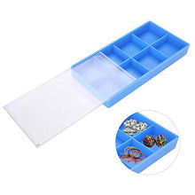 Scatola portaoggetti contenitore organizer, scatola portaoggetti in plastica a 8 griglie Scatola portaoggetti per gioielli Custodia per orologi Strumento contenitore, per stoccaggio di gioielli e part