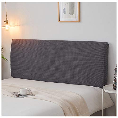 HDGZ Copertura Antipolvere Fodera per Testiera del Letto Tessuto in Velluto Elasticizzato Coprire Antipolvere in Cotone Cover Addensare AntiGraffio Cuscino (Color : Gray, Size : 1.2m)