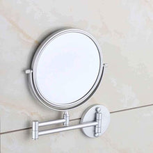luckyW Specchio ingranditore Specchio Zoom bifacciale, Specchio cosmetico Specchio cosmetico a Parete Specchio cosmetico WC Pieghevole Specchio telescopico bifacciale