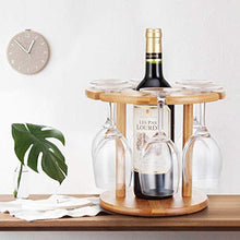 LHQ-HQ Vino Vino Rack di bambù cremagliera casa Soggiorno Vino Rack Display Stand Soggiorno Cucina Calice cremagliera a Testa in Giù