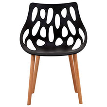 WFF Sedia da Ufficio Sedia Modern Simplicity Easy Assembly Hollow Design Seduta in Legno massello Sedia da Ufficio Ristorante Arredo Bar