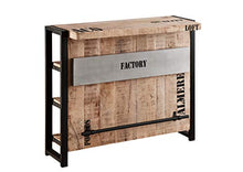 MASSIVMOEBEL24.DE FACTORY #140 Mobile cantinetta in legno di mango e ferro - stampato 120x45x100