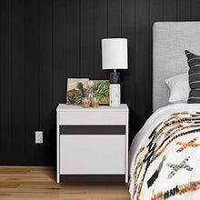 Comodino moderno con cassetto profondo spazioso spazio di archiviazione compatto comodino per camera da letto, ufficio, soggiorno, elegante armadio 45 x 39 x 49,5 cm