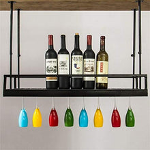 Mensola A Muro Portabottiglie In Ferro Metallico Portabottiglie Portabottiglie Portabottiglie E Bicchieri Da Vino Portabicchieri Portabicchieri Porta Calici (Dimensioni: L100 * W30Cm), L100 * W30Cm
