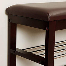 YANG Imbottiti poggiapiedi Bagagli Petto Cambio di Scarpe da banco 2 Livello del Pattino tormenta Guardaroba Dressing Table Sgabello ottomano Carico Massimo 250kg, 80.5x30.5x50cm