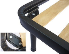 DOLCI SOGNI Set 4 Piedi Letto Acciaio Nero, Piedi per Rete a Doghe Universali a Doppio Bullone, Gambe Letto Altezza 30 cm, Piedini Letto Matrimoniale e Letto Singolo, 100% Made in Italy