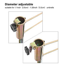 Ombrello Sun Ombrellone Portabobinatura in metallo stabilizzabile Ø 25-32mm Adattabile Ancoraggio di Sabbia per la Spiaggia Giardino da Pesca Giardino All'aperto Ancora Contro Forte Vento 42cm