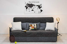Ponti Divani Divano Letto a Castello con Tre postazioni Letto - Letto a Castello Tris - meccanismo Italiano - Produzione Made in Italy Colore Grigio Scuro