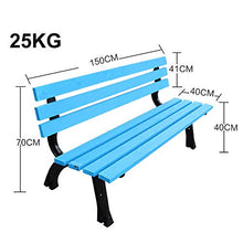 GaoF Panchine in ghisa per Cortile Esterno, Panca da Giardino per Esterni in Legno massello Anti corrosivo, Panchine per Portico per mobili da Esterno, Carico 660 libbre/ospitare 2-4 Persone