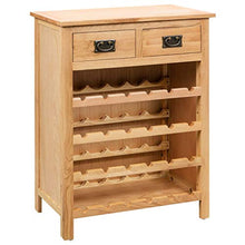 vidaXL Legno di Quercia Mobile Portavini Arreddo Bar Cantinetta Portabottiglie