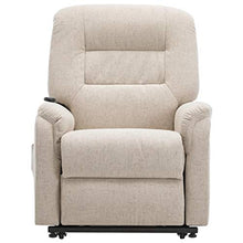 vidaXL Poltrona Alzapersona Elettrica Reclinabile Regolabile con Braccioli Imbottita Morbida Elegante Sedia Relax Poltroncina Crema in Similpelle
