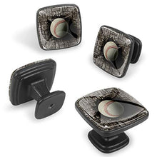 Baseball muro di mattoni incorporato Pomelli per Porta Set di 4 Pomelli per Mobili Manopole per Cassetti Cucina Armadio Vetro