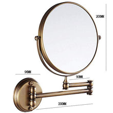 SYue Specchio per Il Trucco, Retro Specchio da 8 Pollici Pieghevole telescopico Specchio di Bellezza Specchio da Bagno a Parete specchi da Tavolo bifacciali