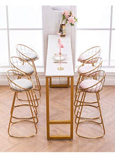 SZQ-Sgabelli da Bar Barra di Metallo Sedia, Le Gambe d'oro Sedia Moderna semplicità Bar Stool Hotel Parlor Ricezione di Alta Sgabello Altezza Seduta 65cm / 70cm / 75CM Sedia da Bar