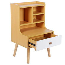 shelf GBAO Moderna Semplice Comodino Libreria Comodino Armadio di Stoccaggio con 1 Cassetto Mobili Camera da Letto Libreria-43x36x71 Cm