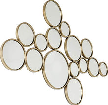 Kare Design - Specchio Bubbles Ottone, 93 x 138 cm