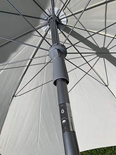MLI Ombrellone Ecru a 10 Stecche da Giardino o Spiaggia da 250 cm Deluxe 250102730DEL, Poliestere, Orientabile e Regolabile in Altezza e Con Sistema di Apertura/Chiusura di sicurezza