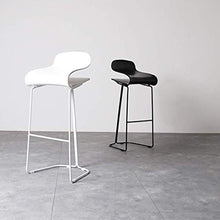 ZCY Mobili per Soggiorno Sgabelli Sedia da Bar nordica Sedia da Cucina per la casa Sgabello Staffa in Metallo Design Bianco (Altezza Seduta: 55/65 / 75 cm) (Dimensioni: Altezza Seduta