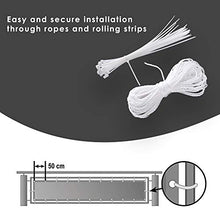 HOMPER - Paravento per balcone, 90 x 300 / 400 / 500 / 600 cm, in HDPE resistente alle intemperie, protezione per la privacy per balcone con fascette (nero)