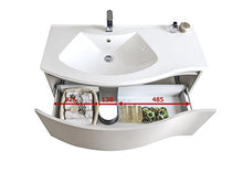 Mobile bagno sospeso LENA 1000 talpa opaco - specchio a scelta opzionale, Specchio:Senza specchio, Piletta Pop-up:Con piletta Pop-up