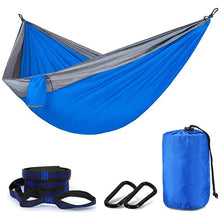 Amaca Da Campeggio 270 X 140 Cm Per 1-2 Persone, Amaca Doppia Portatile In Nylon Con Paracadute Leggera Con Cinghie Per Zaino In Spalla, Campeggio, Viaggi, Spiaggia, Giardino