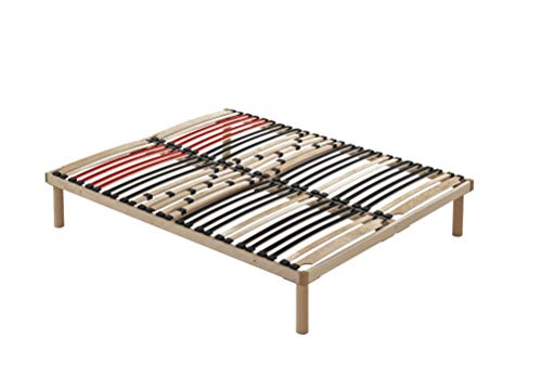 MENTOR - Rete Ortopedica a Doghe - Fisse Matrimoniale 180x200 Maylea Evo con regolatori di rigidità