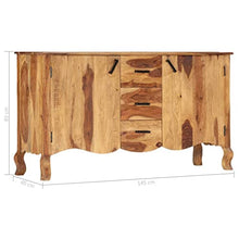 vidaXL Credenza 145x40x80 cm in Legno Massello di Sheesham