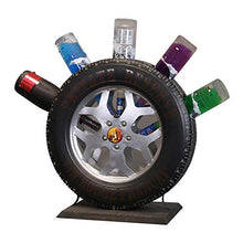 LXD Portabici per Vino, Iron Weat Vintage Retro Può Contenere 5 Bottiglie