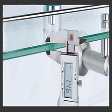 GDFEH Scaffale per Il Bagno in Acciaio Inox Scaffale a Parete a Muro Testamento in Vetro temperato Tavolo da Bagno Posaggio da Bagno in Vetro, 52 * 12 * 10 cm (Dimensione: 52 * 12 * 10 cm)