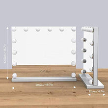 HFFFHA Specchio da Tavolo per Trucco Specchio per Trucco Vanity con Luce LED dimmerabile