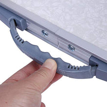 GOTOTOP Tavolo da Campeggio Portatile Tavolo Camper, Campeggio Picnic in Alluminio Pieghevole, Giardino Campeggio Tavolo, Altezza Regolabile, 60.2 x 45cm