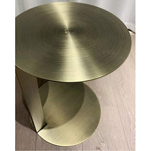 Jcnfa-Tavoli Tavolo Finale C, tavolino in Metallo in Acciaio Inox Spazzolato (Color : Gold, Size : 13.77 * 13.77 * 18.89in)