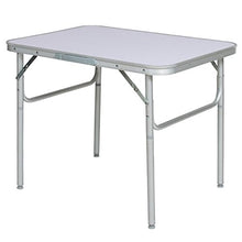 Vetrineinrete® Tavolo da Campeggio Pieghevole in Alluminio Resistente e Portatile con Manico per Il Trasporto Picnic Giardino P26