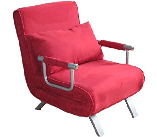 ITALFROM Divano Letto Sofa Bed Rosso Divani 65x69x82h Divanetti Divano Letto 1 Piazza