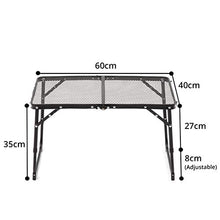 KOLOSM Tavoli Portatili Pieghevoli Blackdeer Mobili da Giardino all'aperto Tavolo Portatile Camping Tavolini Pieghevole Portatile Picnic Ultra Light Pieghevole Giardino Desk (Color : BD12012601)