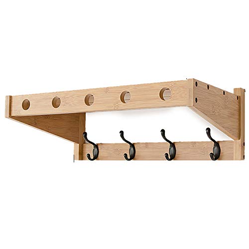 XuZeLii Hook Parete Appendiabiti 4-6 Ganci o Corridoio Soggiorno Camera da Letto Bagno 3 Colori 3 Taglia Parete Hook Rack (Color : Ecru, Size : 4 Hooks)